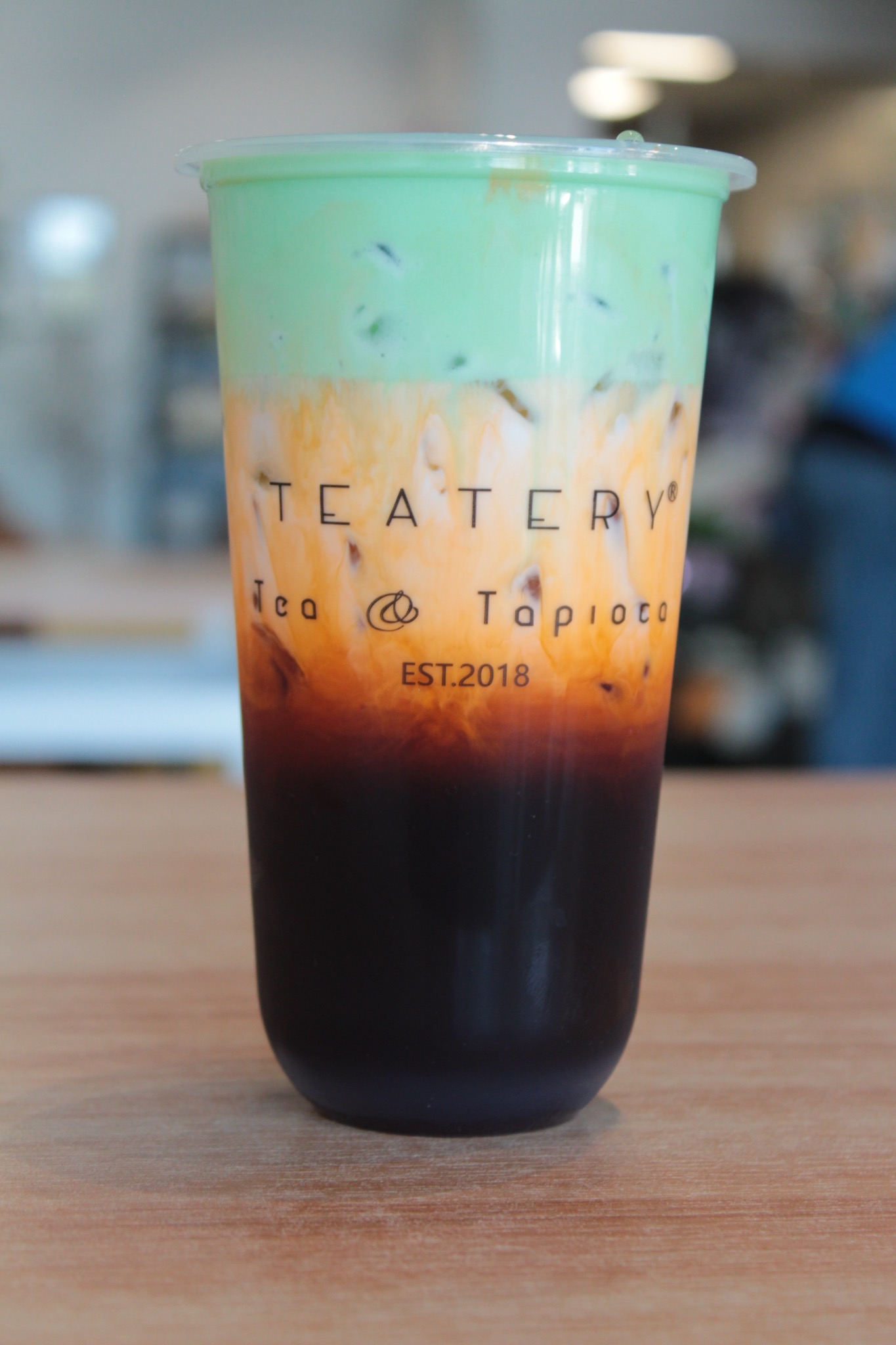 Thai Tea with Pandan Foam